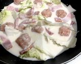 白菜とベーコンのホワイトソース煮作り方5写真