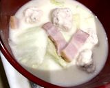 白菜とベーコンのホワイトソース煮作り方8写真