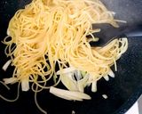 鮭フレークとネギだけ 生クリームパスタ作り方5写真