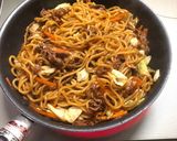 バンズ型で焼きそばパン〜(o˘◡˘o)♡作り方1写真