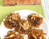バンズ型で焼きそばパン〜(o˘◡˘o)♡作り方4写真