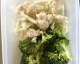 レンジで温野菜★ブロッコリーカリフラワー作り方2写真