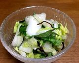白菜と大葉（青しそ）の塩もみサラダ作り方14写真