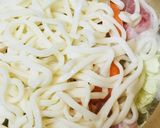 シンプル具材のお鍋●鶏肉＆もちうどん鍋作り方2写真
