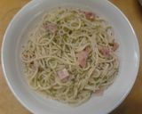 簡単ランチ　大葉の和風ジェノベーゼパスタ作り方8写真