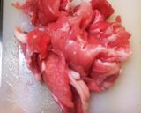 だしの素で!青梗菜としめじの豚肉卵炒め作り方3写真