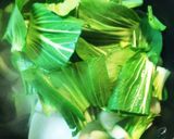 だしの素で!青梗菜としめじの豚肉卵炒め作り方6写真