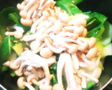 だしの素で！青梗菜としめじの豚肉卵炒め作り方7写真