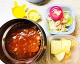 スープジャー保温弁当☆時短ミートペンネ作り方7写真