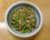 節約朝昼 キャベツの外葉の肉味噌トースト作り方1写真