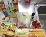 チーズとベーコンのスープパスタ作り方1写真