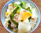 電子レンジで✿韓国風【肉汁】スープ&シメ作り方11写真