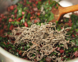 作り置き♪ビーツの茎で作るソフトふりかけ作り方4写真