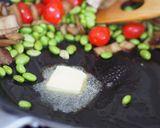 ゴボウとトマトの味噌クリームパスタ作り方3写真