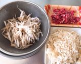 牛しぐれ煮。ごぼう・えのき入り。お弁当に作り方2写真