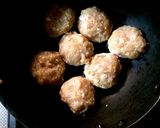 鶏胸肉でつくねあんかけ作り方3写真