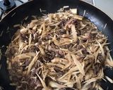 牛しぐれ煮。ごぼう・えのき入り。お弁当に作り方6写真