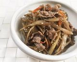 牛しぐれ煮。ごぼう・えのき入り。お弁当に作り方8写真