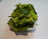 ほうれん草とトマトのアンチョビソテー作り方2写真