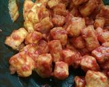 精進レシピ　高野豆腐チリソース炒め♪作り方5写真