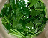 白だしで作る生姜と小松菜のスープ作り方1写真