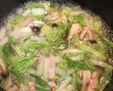 白菜とベーコンのコンソメスープ作り方6写真