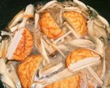 白だしで簡単☆魚河岸揚げのきのこあんかけ作り方3写真
