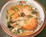 白だしで簡単☆魚河岸揚げのきのこあんかけ作り方5写真