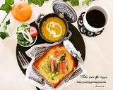 小松菜とベーコン☆キッシュトースト作り方5写真