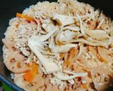STAUBで簡単舞茸おこわ作り方5写真