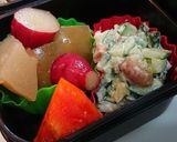 キウリの梅マヨネーズ和えサラダ作り方3写真