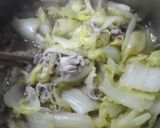 白菜と豚肉の鍋作り方2写真