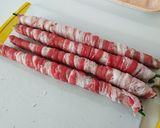ニンニクの芽の肉巻き作り方2写真