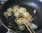 レンコンのカレーきんぴら作り方3写真