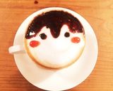 コウペンちゃんカフェラテ作り方3写真