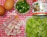 ベーコン♡レタス炒飯♡簡単パラパラ美味☆作り方1写真