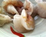海老のぷりぷり唐揚げ卵とじそば作り方1写真