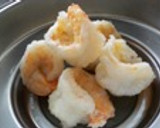 海老のぷりぷり唐揚げ卵とじそば作り方3写真