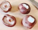 超簡単！椎茸のカニカマとコーンマヨ焼き作り方1写真