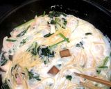 ワンポット☆具がたっぷり！クリームパスタ作り方8写真