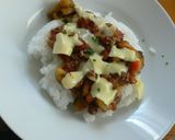 ぱぱっと☆ミートソースかけご飯作り方4写真