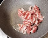 れんこんと豚バラ肉の味噌炒め作り方10写真