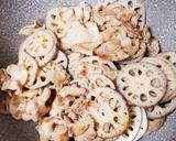 れんこんと豚バラ肉の味噌炒め作り方13写真