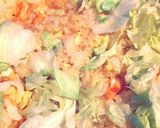 うどんスープの素で作るレタスチャーハン作り方4写真