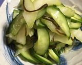 簡単一品★胡瓜とセロリのぺらぺら浅漬け作り方4写真
