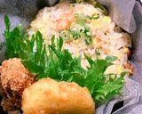 うどんスープの素で作るレタスチャーハン作り方6写真