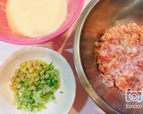 揚げずに簡単!蓮根と茄子のひき肉挟み揚げ作り方3写真