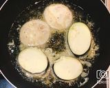 揚げずに簡単!蓮根と茄子のひき肉挟み揚げ作り方9写真