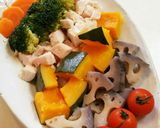 レンジでとりむね肉のチキンサラダ作り方4写真