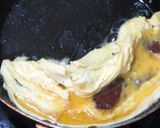 サラミのオムレツで食べ応えバゲットサンド作り方6写真